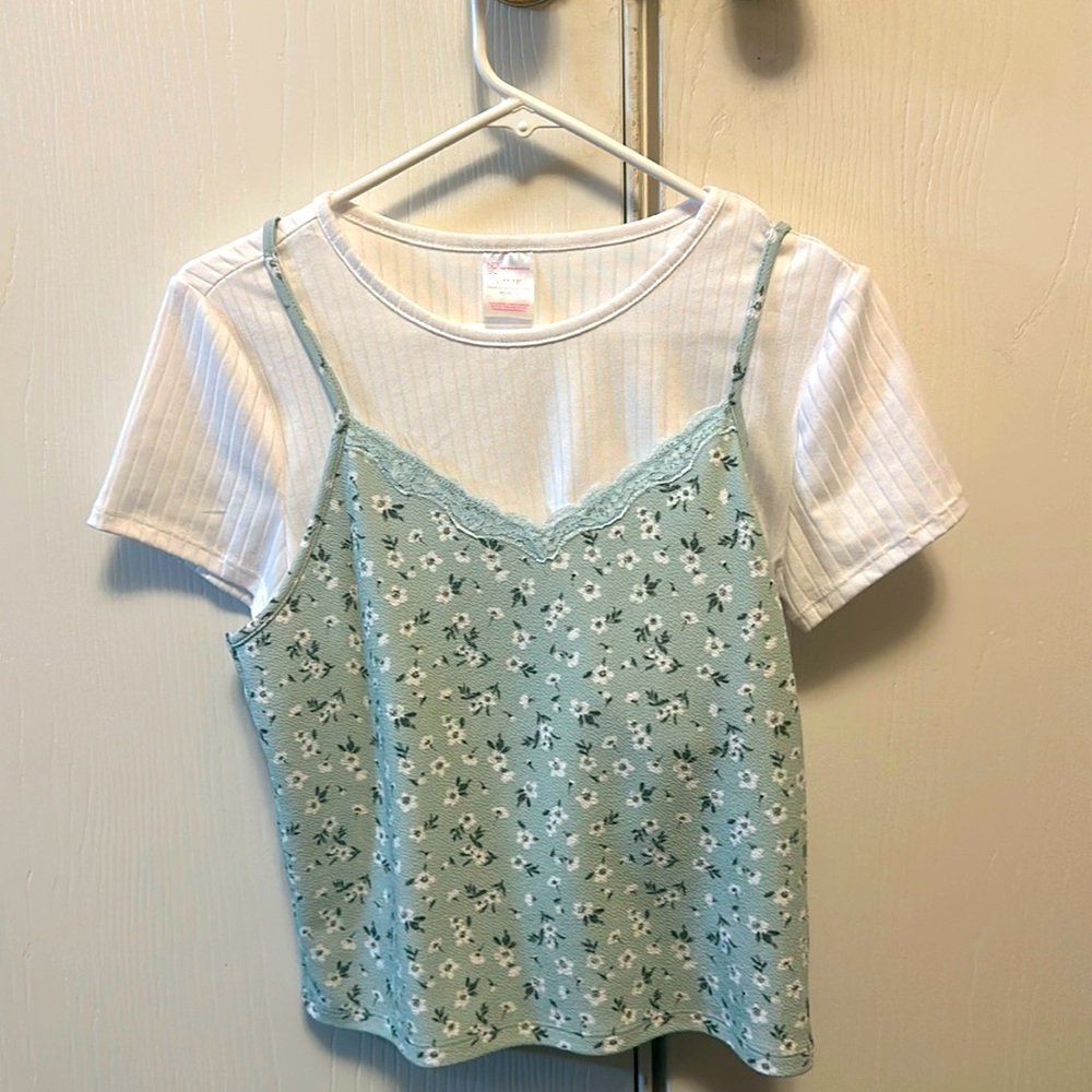Mint Flower Shirt👚 💚